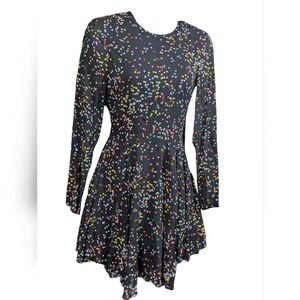 H&M Black Dress with Colorful Dots